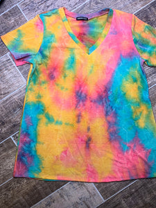 Sunset Breeze tie dye tee