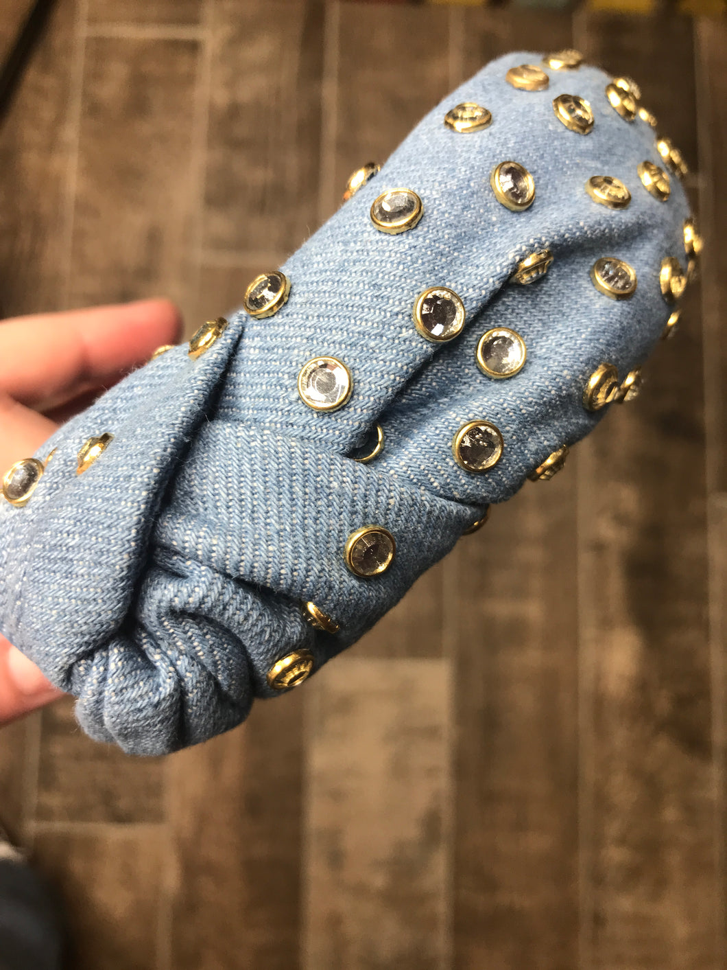 Denim and Diamonds headband