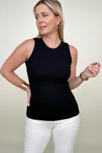 Load image into Gallery viewer, Solid Round Neck Ribbed Tank Top
