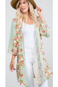 Blooming beauty kimono cardigan