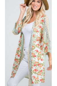 Blooming beauty kimono cardigan