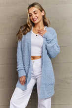 Load image into Gallery viewer, Zenana Falling For You Full Size Open Front Popcorn Cardigan
