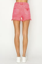 Load image into Gallery viewer, RISEN High Waist Frayed Hem Denim Shorts
