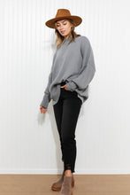 Load image into Gallery viewer, Zenana Comfort Awaits Full Size Slouchy Side Slit Sweater
