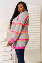 Load image into Gallery viewer, Woven Right Ribbed Long Sleeve Cardigan
