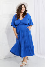 Load image into Gallery viewer, Culture Code Full Size My Muse Flare Sleeve Tiered Maxi Dress
