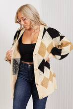 Load image into Gallery viewer, CY Fashion Know-It-All Full Size Argyle Longline Cardigan
