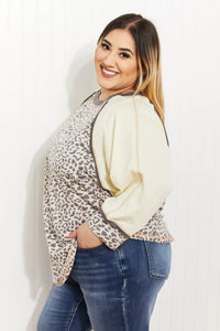 Jodifl Bestie Full Size Run Leopard Baseball Tee