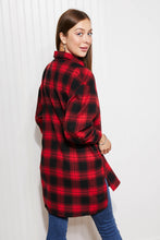 Load image into Gallery viewer, GeeGee Happy Harvest Plaid Button Up Tunic
