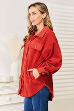 Load image into Gallery viewer, Heimish Cozy Girl Full Size Button Down Shacket
