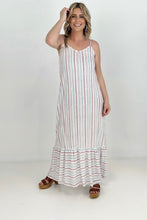 Load image into Gallery viewer, Cozy Co Sleeveless Striped Maxi Dress with Side Seam Pockets
