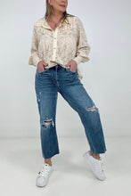 Load image into Gallery viewer, Judy Blue &quot;Claire&quot; High Waist Distressed Crop Wide Leg
