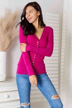 Load image into Gallery viewer, Zenana Full Size V-Neck Long Sleeve Cardigan
