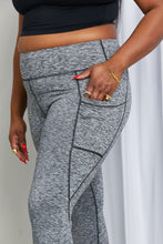 Load image into Gallery viewer, Rae Mode Full Size Heathered Wide Waistband Yoga Leggings
