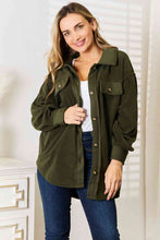 Load image into Gallery viewer, Heimish Cozy Girl Full Size Button Down Shacket
