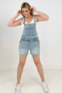 Judy Blue HW Destroy Shorts Overalls