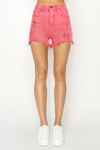 Load image into Gallery viewer, RISEN High Waist Frayed Hem Denim Shorts
