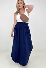 Load image into Gallery viewer, Zenana &quot;Sydney&quot; Smocked Waist Side Slit Maxi Skirt
