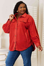 Load image into Gallery viewer, Heimish Cozy Girl Full Size Button Down Shacket
