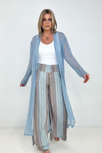 Load image into Gallery viewer, Zenana &quot;Eden&quot; Mesh Long Sleeve Duster Kimono
