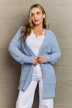 Load image into Gallery viewer, Zenana Falling For You Full Size Open Front Popcorn Cardigan
