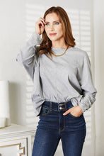 Load image into Gallery viewer, Double Take Seam Detail Round Neck Long Sleeve Top
