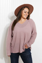 Load image into Gallery viewer, Jodifl Stay Awhile Full Size Run Waffle Knit Tee
