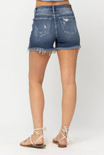 Load image into Gallery viewer, Judy Blue &quot;Rikki&quot; High Waist Destroyed Frayed Hem Denim Shorts
