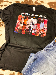 FRIENDS horror films graphic tee