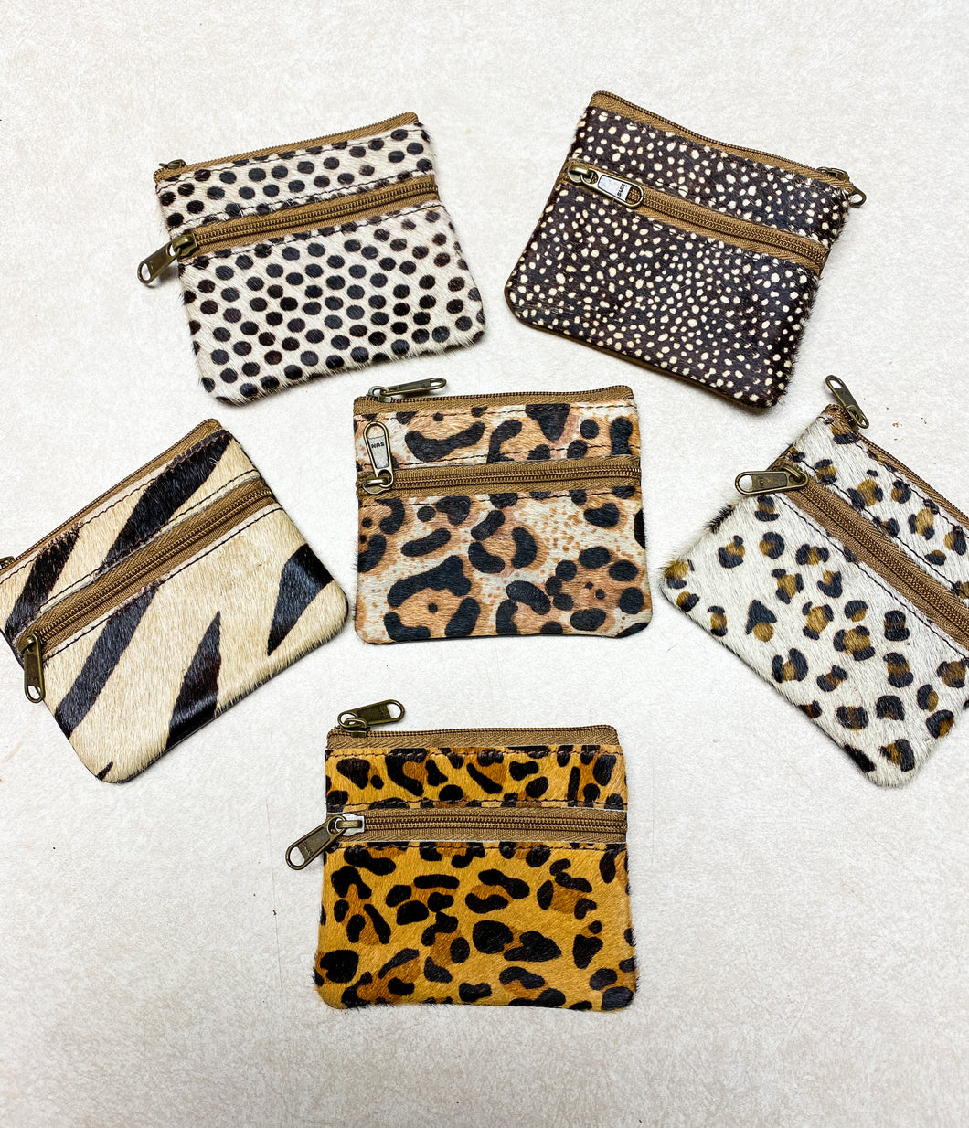 Genuine Hair on Hide Coin purses