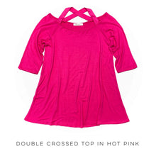 Load image into Gallery viewer, Double Crossed Top in Hot Pink
