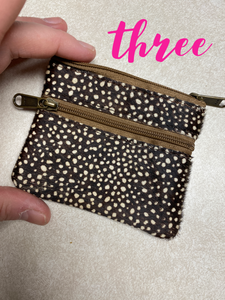 Genuine Hair on Hide Coin purses