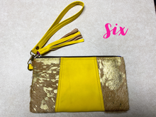 Load image into Gallery viewer, Genuine Hair on Hide candy color clutches
