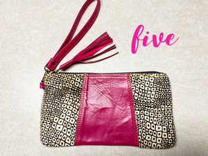 Genuine Hair on Hide candy color clutches