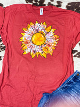Load image into Gallery viewer, Floral blooms sunflower graphic tee
