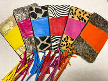 Load image into Gallery viewer, Genuine Hair on Hide candy color clutches
