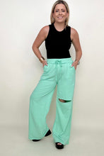 Load image into Gallery viewer, Zenana Distressed Knee French Terry Sweats With Pockets - New Colors
