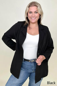 Cotton Bleu Classic Oversized Jacket Blazer