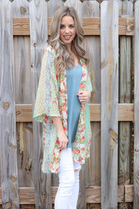 Blooming beauty kimono cardigan