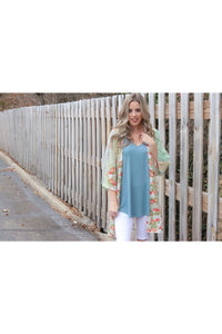 Blooming beauty kimono cardigan